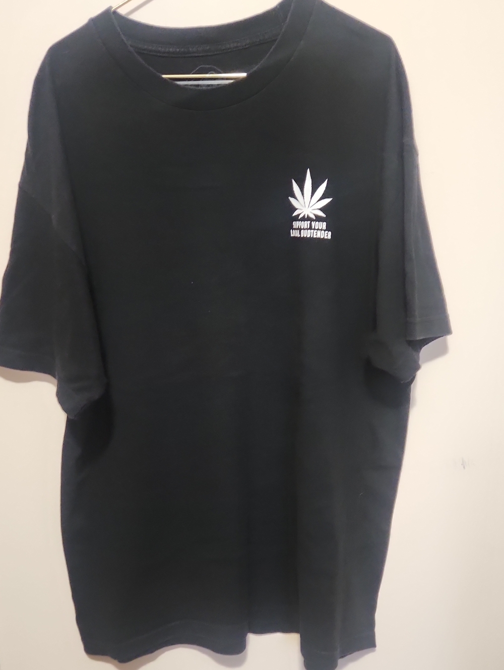 Lurking Class Black Graphic Short-Sleeve Men's T-Shirt - Support Your Budtender